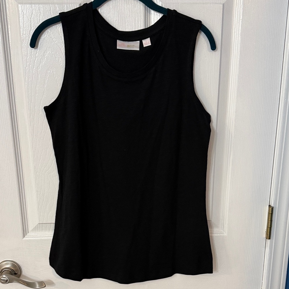 Belle by Kim Gravel Elegant Black Tank Top